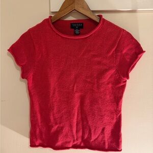 Nautica Women's Red Knit Top *vintage*